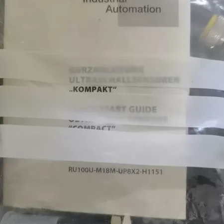 TURCK Ultrasonic Sensor RU100U-M18M-UP8X2-H1152 Proximity