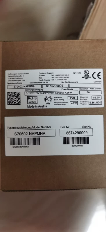 Servo Drive Solution Kollmorgen S70602-NAPMNA 8674290009 for Precision Control