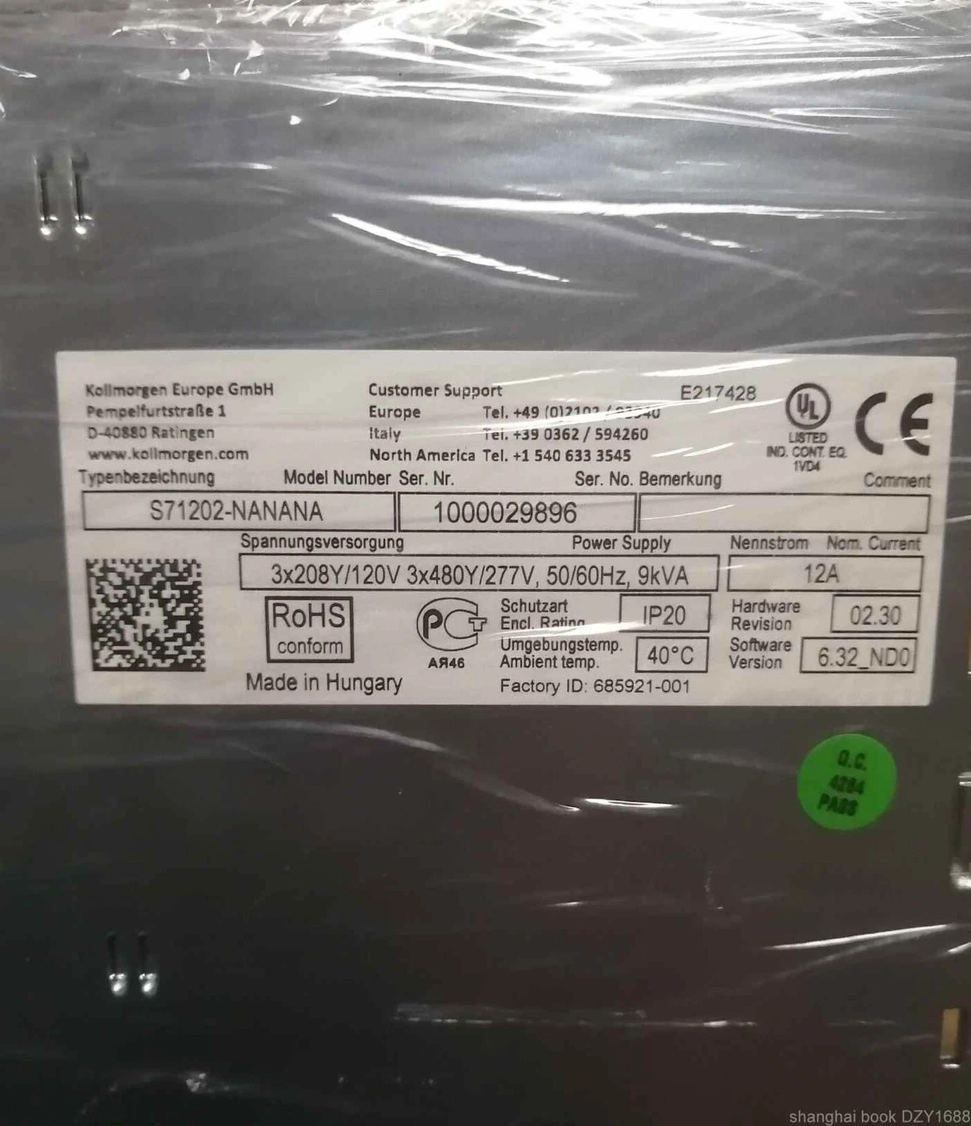 Precision Servo Drive KOLLMORGEN S71202-NANANA 1000029896 for Industrial Motion 1 Precision Servo Drive KOLLMORGEN S71202-NANANA 1000029896 for Industrial Motion