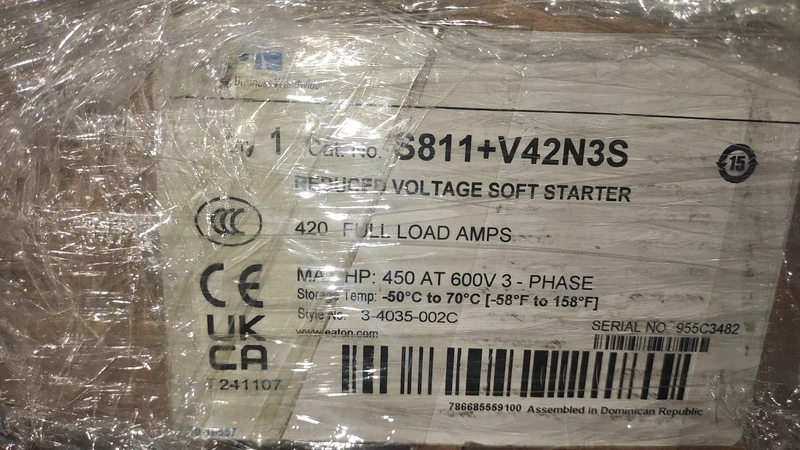 Eaton S811+V42N4S Soft Starter for Motor Control 1 Eaton S811+V42N4S Soft Starter for Motor Control
