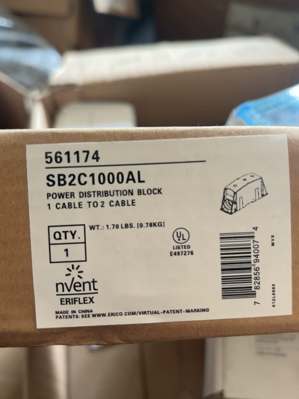 Power Distribution Block nVent ERIFLEX SB2C1000AL 561174 for Industrial Use 1 Power Distribution Block nVent ERIFLEX SB2C1000AL 561174 for Industrial Use