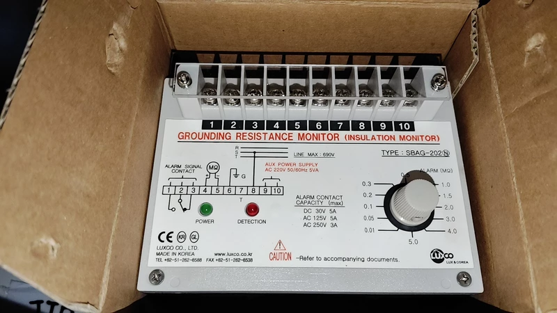 Data Center Grounding Monitor LUXCO SBAG-202N - Continuous 1 Data Center Grounding Monitor LUXCO SBAG-202N - Continuous