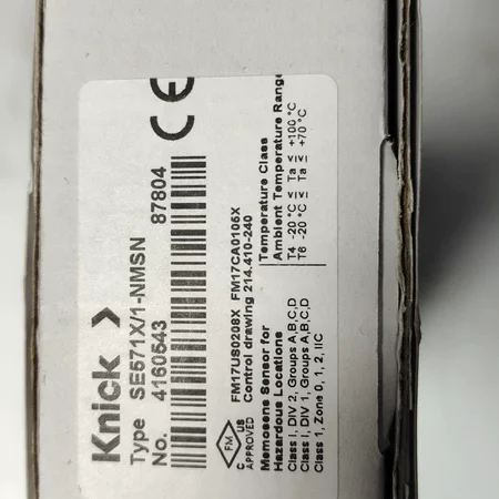 Knick SE571X/1-NMSN Sensor for Industrial pH Level Detection