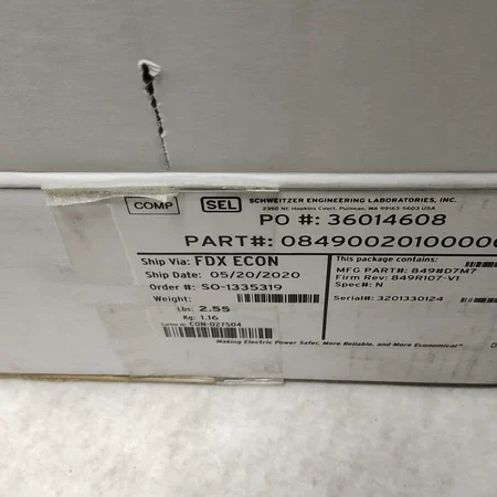 SEL-849 36014609 Motor Protection Relay - Advanced