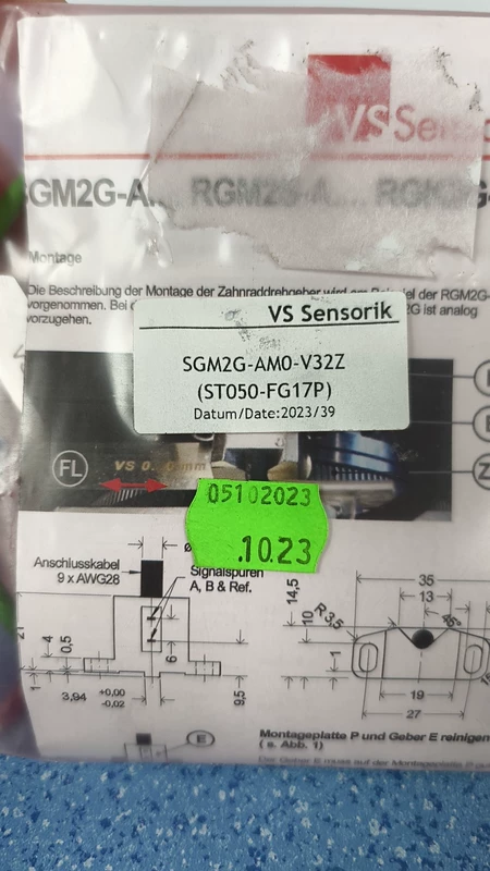 Spindle Encoder VS Sensorik SGM2G-AM0-V32Z ST050-FG17P 1 Spindle Encoder VS Sensorik SGM2G-AM0-V32Z ST050-FG17P