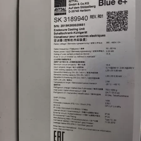 RITTAL SK3189940 Genuine Spare Part for Systems