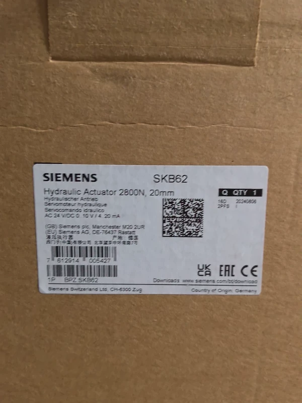 Siemens SKB63 Actuator - HVAC Control Valve 1 Siemens SKB63 Actuator - HVAC Control Valve