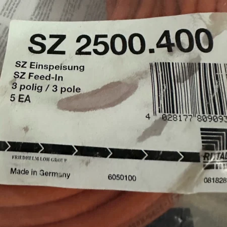 RITTAL SZ 2500.400 Power Cable for Industrial Enclosure Lighting