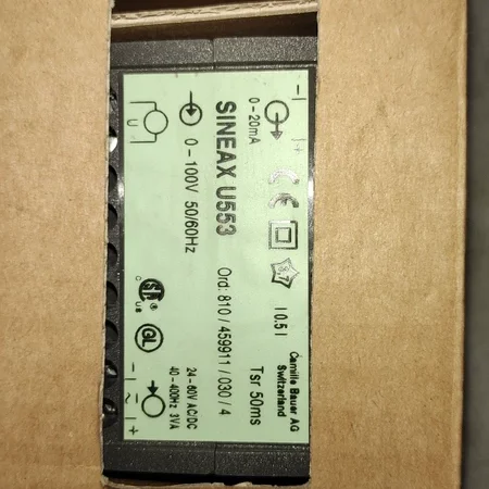 SINEAX U554 Voltage Transducer Specs & Buy
