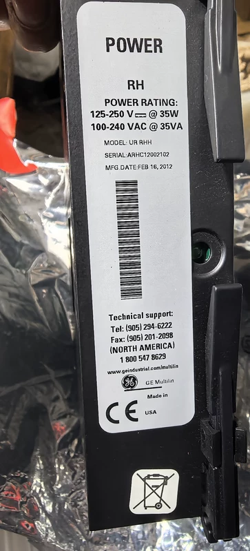 GE UR RHH 294-6222 - Precision Relay for Automation
