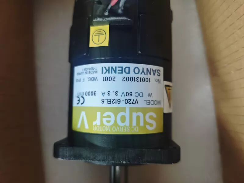 Factory Automation Sanyo V720-612EL8 100131002 Servo Motor 1 Factory Automation Sanyo V720-612EL8 100131002 Servo Motor