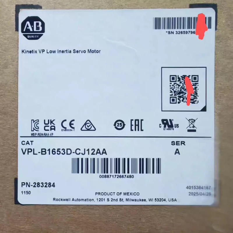 Allen-Bradley VPL-B1653D-CJ12AA Compact Servo Motor