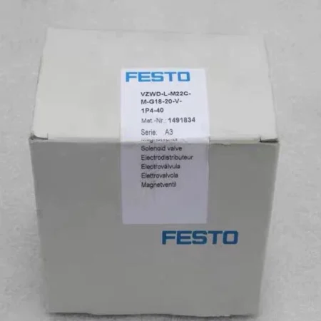 Industrial Pneumatic Control FESTO VZWD-L-M22C-M-G18-20-V-1P4-40 Valve