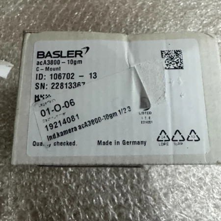 BASLER Area Scan Camera acA3800-10gm 106702-13 - Superior Imaging