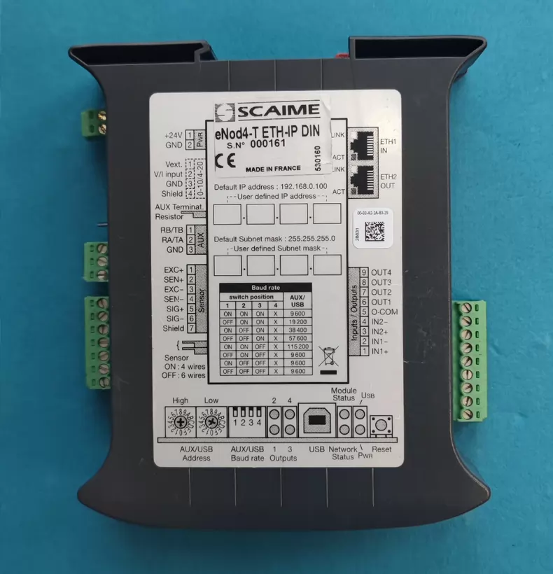 scaime eNod4-T DIN - Compact & Efficient Sensor Module 1 scaime eNod4-T DIN - Compact & Efficient Sensor Module
