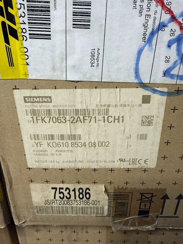 SIEMENS 1FK7063-2AF71-1CH1 Servo Motor for CNC Machine