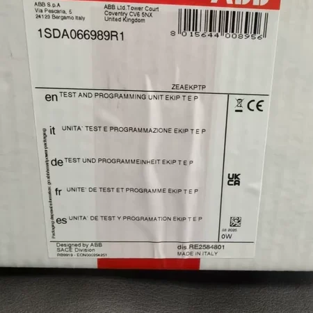 Breaker Tester ABB 1SDA066989R1 for Maintenance Verification