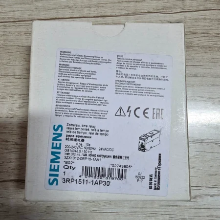 Industrial Control Timer Relay Siemens 3RP1511-1AP30 24V