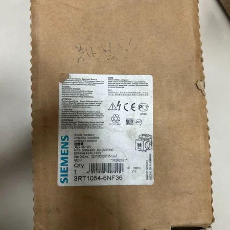 SIEMENS 3RT1054-6NF36 Contactor for Motor Control 110A