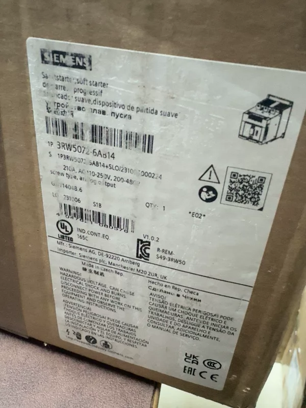 Motor Soft Starter Siemens 3RW5072-6AB14 for Pumps 2 Motor Soft Starter Siemens 3RW5072-6AB14 for Pumps - Image 2
