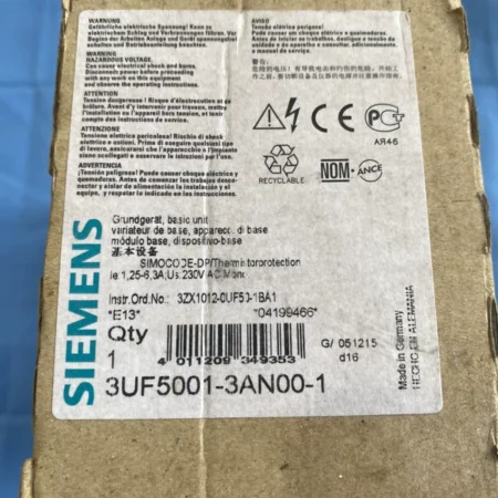 Industrial Motor Control SIEMENS 3UF5001-3AN00-1