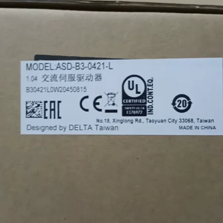 Industrial Automation Delta ASD-B3-0421-L Servo Drive System