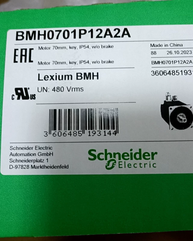 Industrial Automation Servo Motor Schneider BMH0701P12A2A 1 Industrial Automation Servo Motor Schneider BMH0701P12A2A