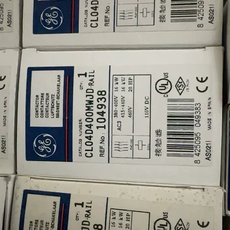 Industrial Motor Contactor GE CL04D400MWJD for HVAC Systems