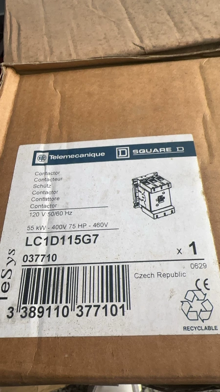 Reliable Motor Switching Telemecanique LC1D115G7 for Automation 1 Reliable Motor Switching Telemecanique LC1D115G7 for Automation
