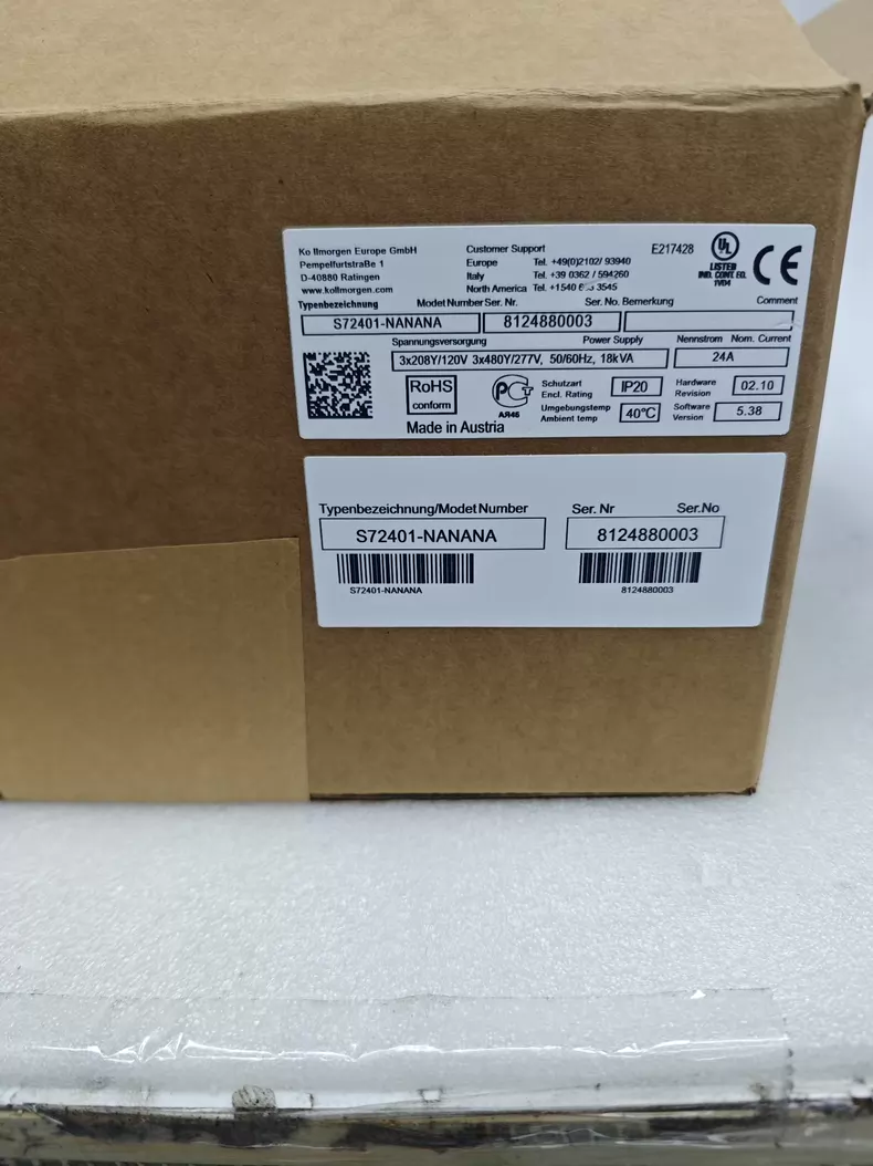Industrial Motion Control Kollmorgen S72401-NANANA  8124880003