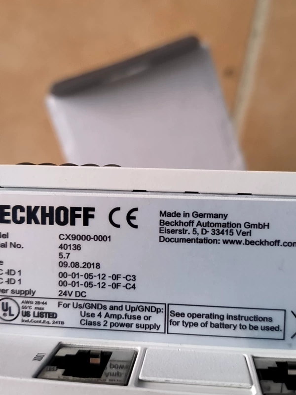 BECKHOFF CX9000-0001 PLC Module for Machine Control 2 BECKHOFF CX9000-0001 PLC Module for Machine Control - Image 2