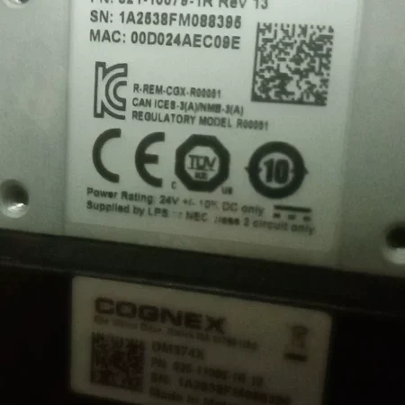 Factory Inspection with COGNEX DM374X 821-10078-1R