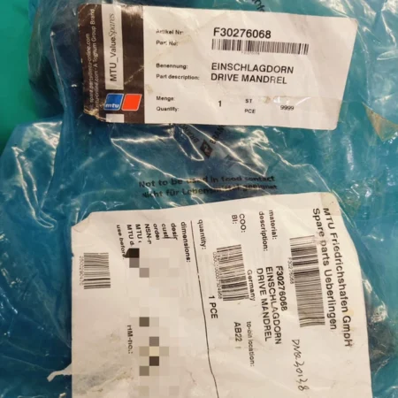 MTU F30276068 Drive Mandrel for Industrial Equipment