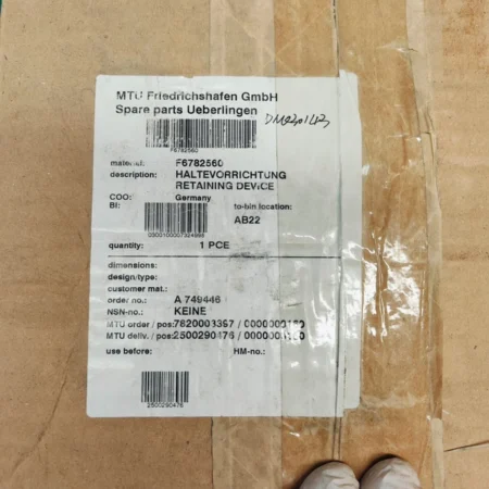 Engine Mounting Fixture MTU F6782560 for Workshops