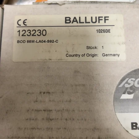 Distance Sensor BALLUFF BOD0013 BOD 66M-LA04-S92-C