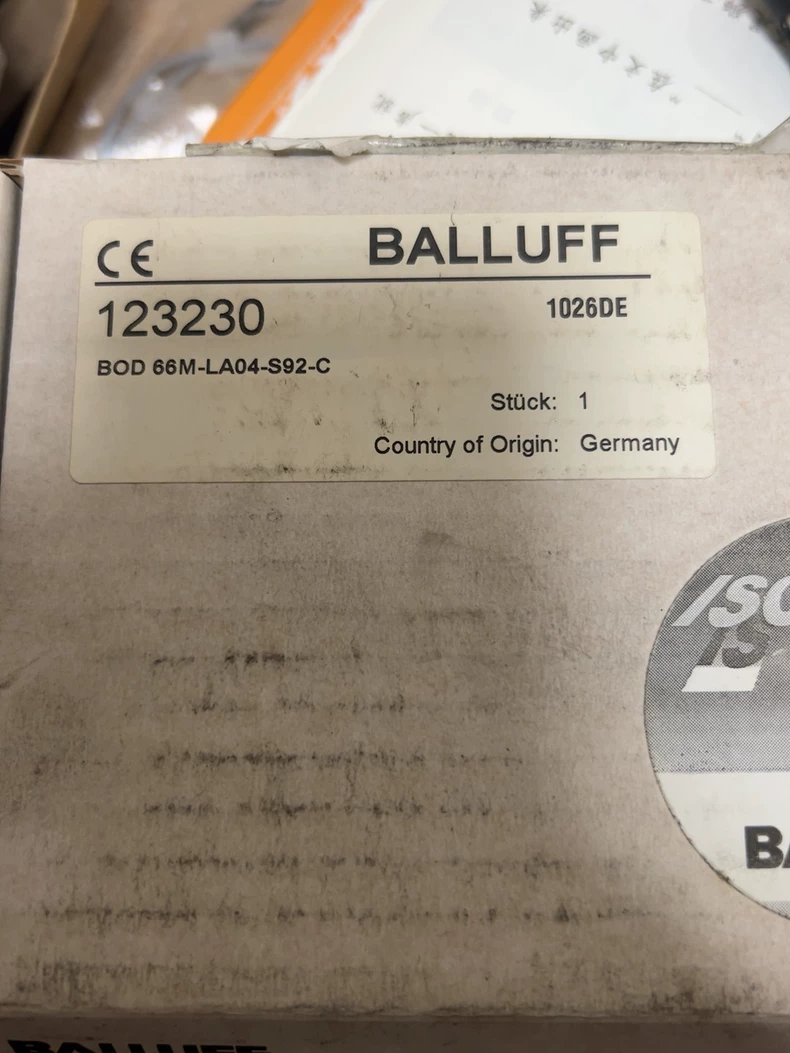 Distance Sensor BALLUFF BOD0013 BOD 66M-LA04-S92-C 1 Distance Sensor BALLUFF BOD0013 BOD 66M-LA04-S92-C