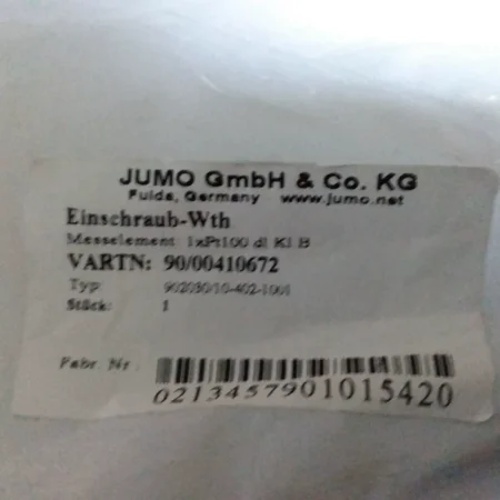 JUMO 902030/10-402-1001 Temperature Sensor RTD Probe