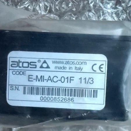 Hydraulic Valve Control Systems with ATOS E-MI-AC-01F 11/3