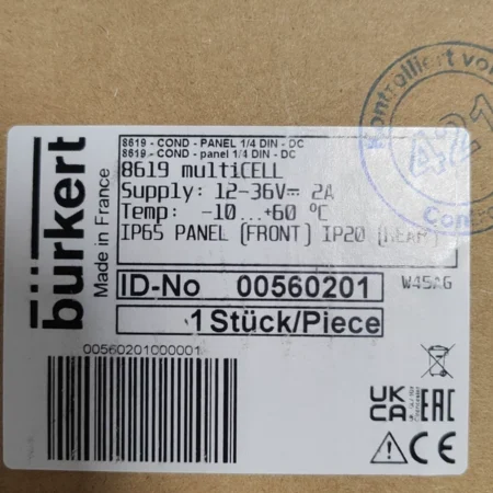 Water Process Controller Burkert 8619 00560201 System