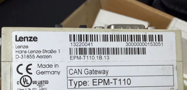 Lenze EPM-T110.1B.13 EPM-T110 Industrial CAN Gateway Module 1 Lenze EPM-T110.1B.13 EPM-T110 Industrial CAN Gateway Module