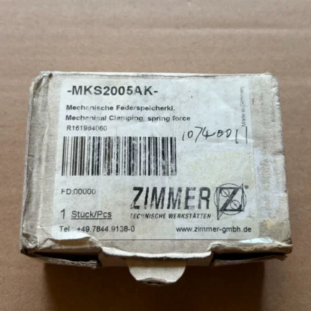 ZIMMER MKS2005AK Pneumatic Rail Clamp for Machine Tools