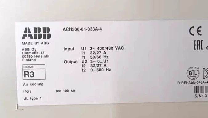 ABB ACH580-01-034A-4 Drive for HVAC Fans and Pump Systems 2 ABB ACH580-01-034A-4 Drive for HVAC Fans and Pump Systems - Image 2