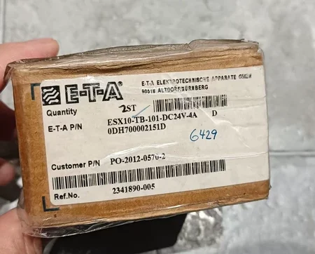 ETA ESX10-TB-101-DC24V-4A Electronic Circuit Breaker