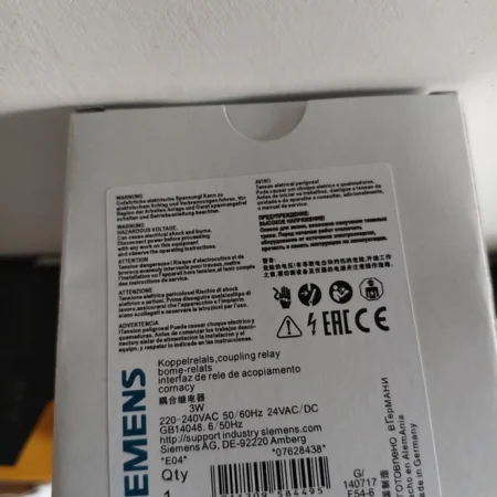 SIEMENS 3RS1800-1HP00 Coupling Relay 24V DC Control