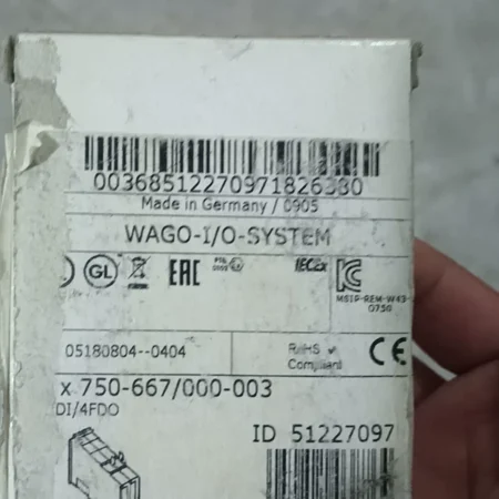 WAGO 750-667/000-003 Digital I/O Module for Automation