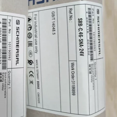 Safety Relay SCHMERSAL SRB-C.46-SNA-24V for Machine Control