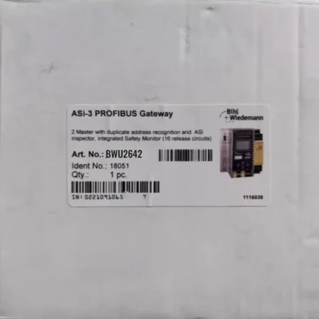 AS-i PROFIBUS Gateway Bihl+Wiedemann BWU2642 18051