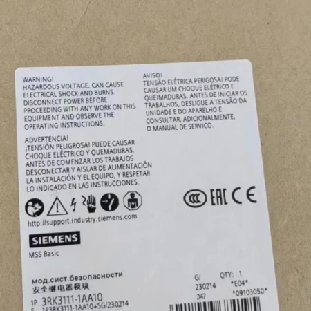 Safety Relay Module SIEMENS 3RK3111-2AA10 24V DC Control