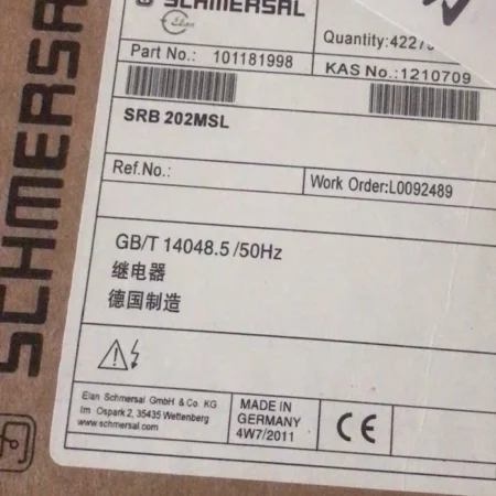 Safety Relay Module SCHMERSAL SRB 202MSL 101181998