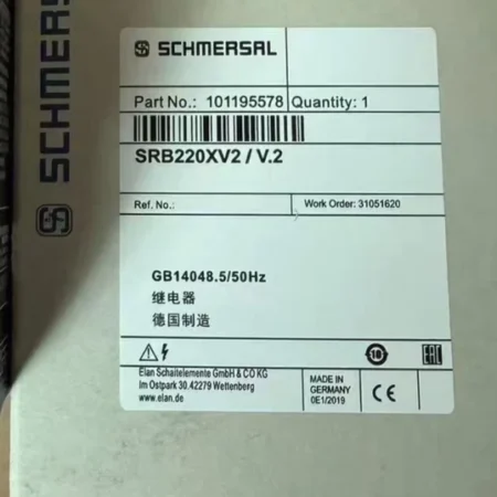 Emergency Stop Schmersal SRB220XV2 / V.2 101195578 Relay